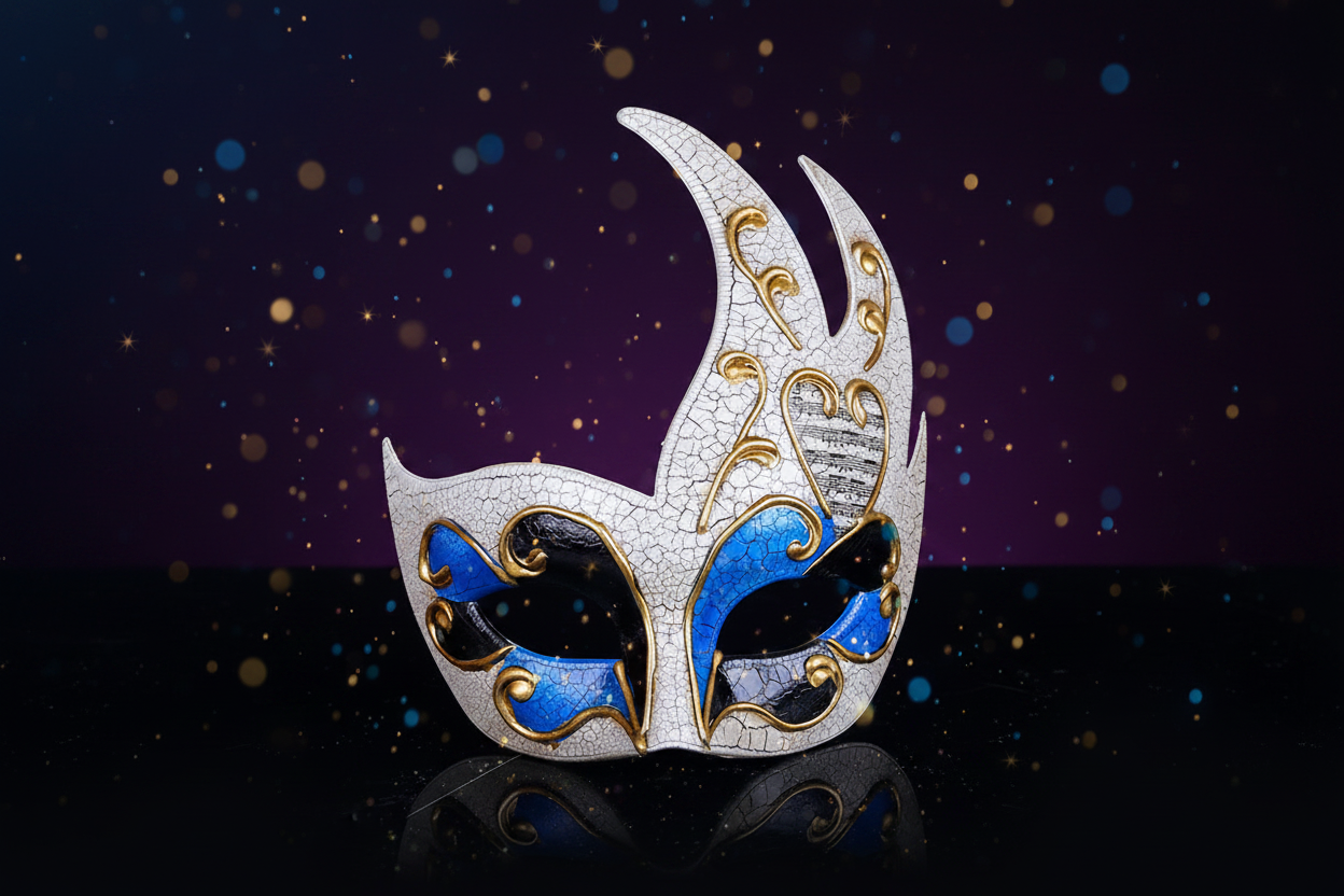Venetian Masquerade Hero Image - Purple Background